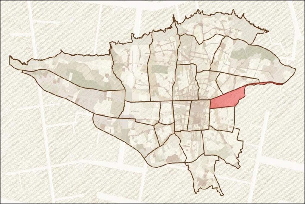 نقشه منطقه ۱۳ تهران