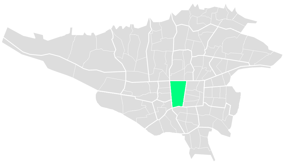نقشه منطقه ۱۱ تهران